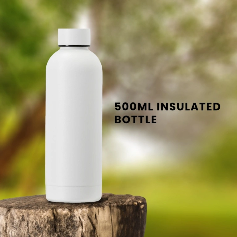 STAINLESS STEEL BOTTLE - 500ML-White