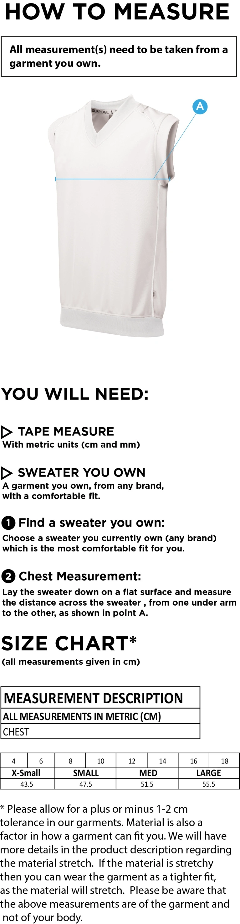 BLAST SLEEVELESS WOMENS SWEATER - Ivory - Size Guide